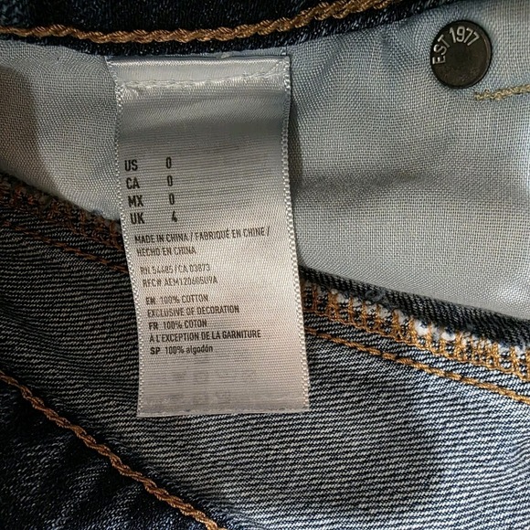 American Eagle Hi Rise Festival Womens Denim Shorts Size 0 Lace Pockets Jeans - Picture 6 of 9